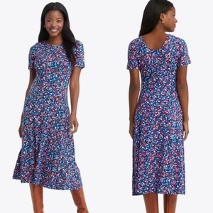Draper James | Colorful Floral Tammy Midi Shirt Dress